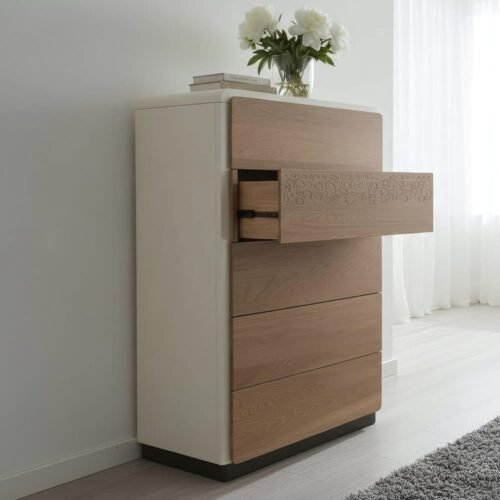 Wooden Chest & Drawer - 2216