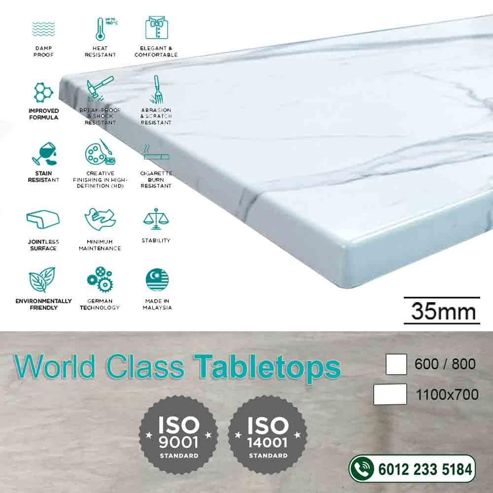 Table top,cafe & restaurant dining table - 35mm thickness 3 table top