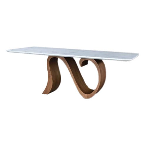 marble dining table MT-2425 G ash wood leg