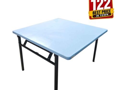 3V plastic banquet table,metal foldable leg - square