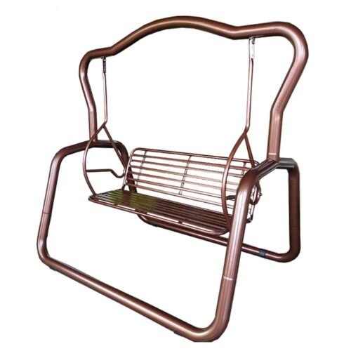 3V Garden Outdoor Swing featuring 2 seaters and durable metal frame that can withstand outdoor weather.