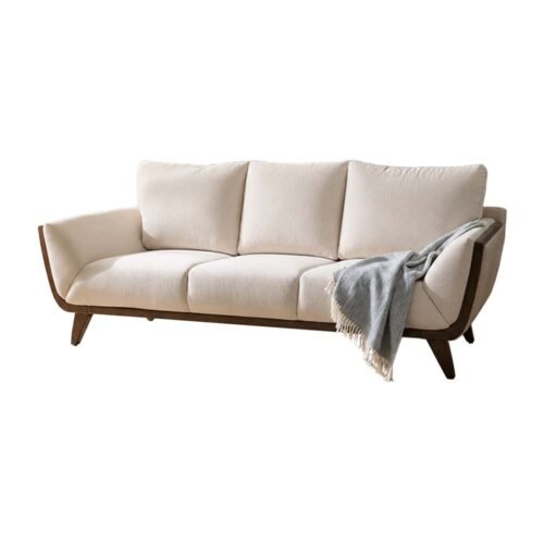 3-Seater Sofa with Solid Rubber Wood - 5160