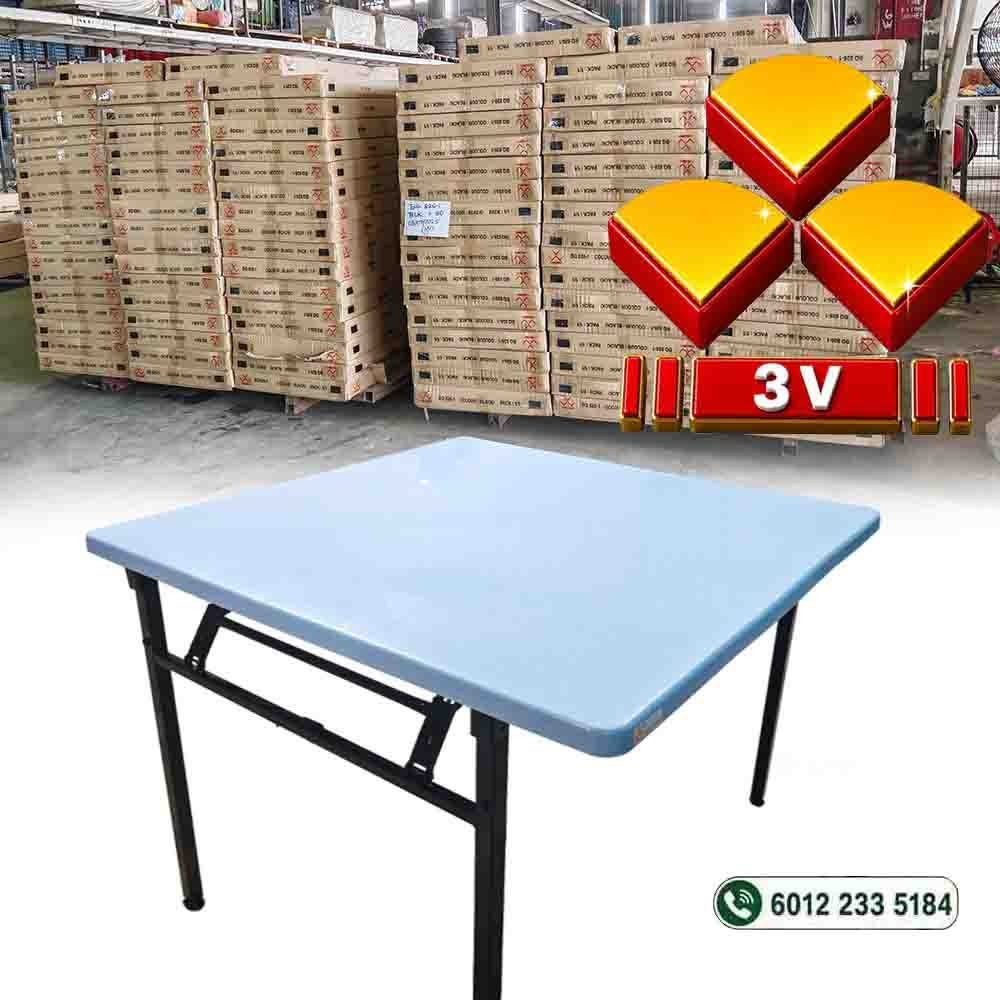 3V banquet table ,plastic table top, cafe,restaurant table - Square 1 3v banquet table