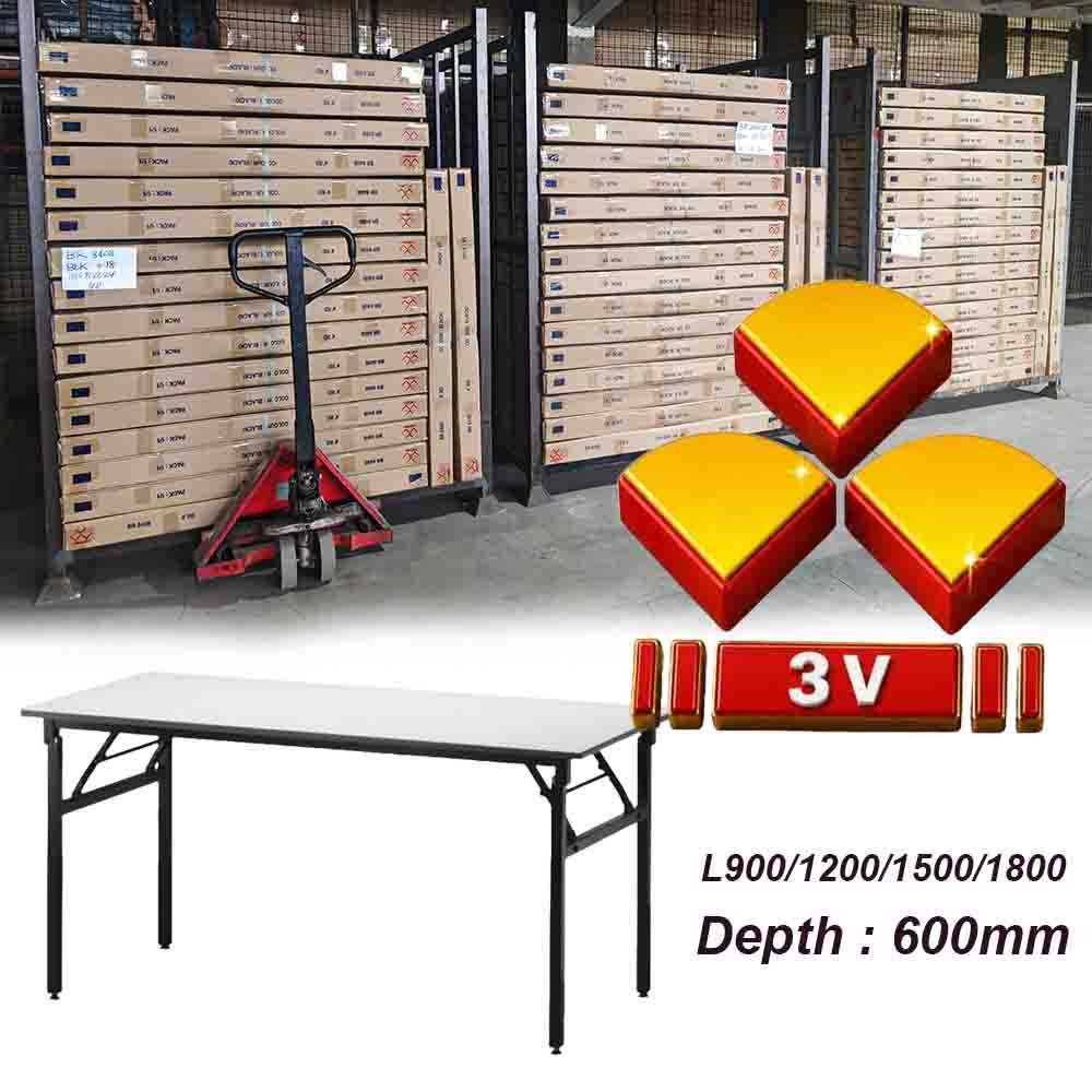 3V banquet table,metal foldable leg, D600mm - heavy duty 32mm 1 banquet table
