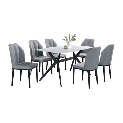 Ceramic Dining Table Set (6 Seaters) - 1717