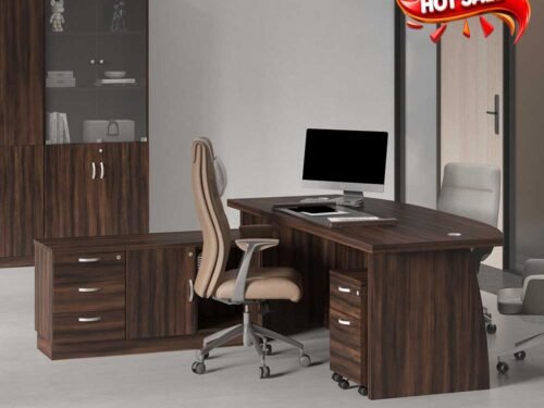 EX director table , L shape table ,office furniture - L2100mm 41mm Thickness