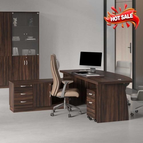 EX director table , L shape table ,office furniture - L2100mm 41mm Thickness