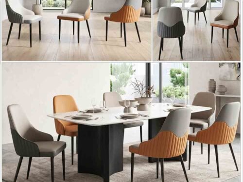 L1800mm Crystal marble dining furniture 9369 - WHT