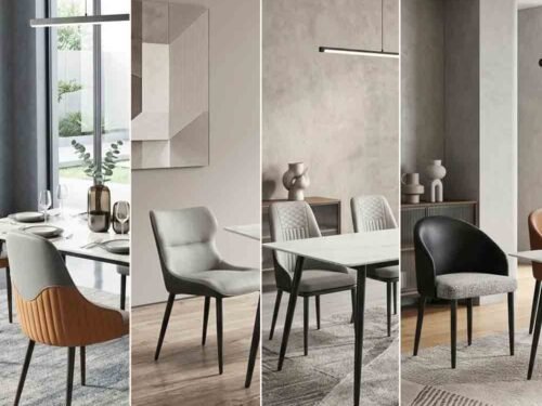 L1400mm Dining furniture - sintered stone 9369 - WHT