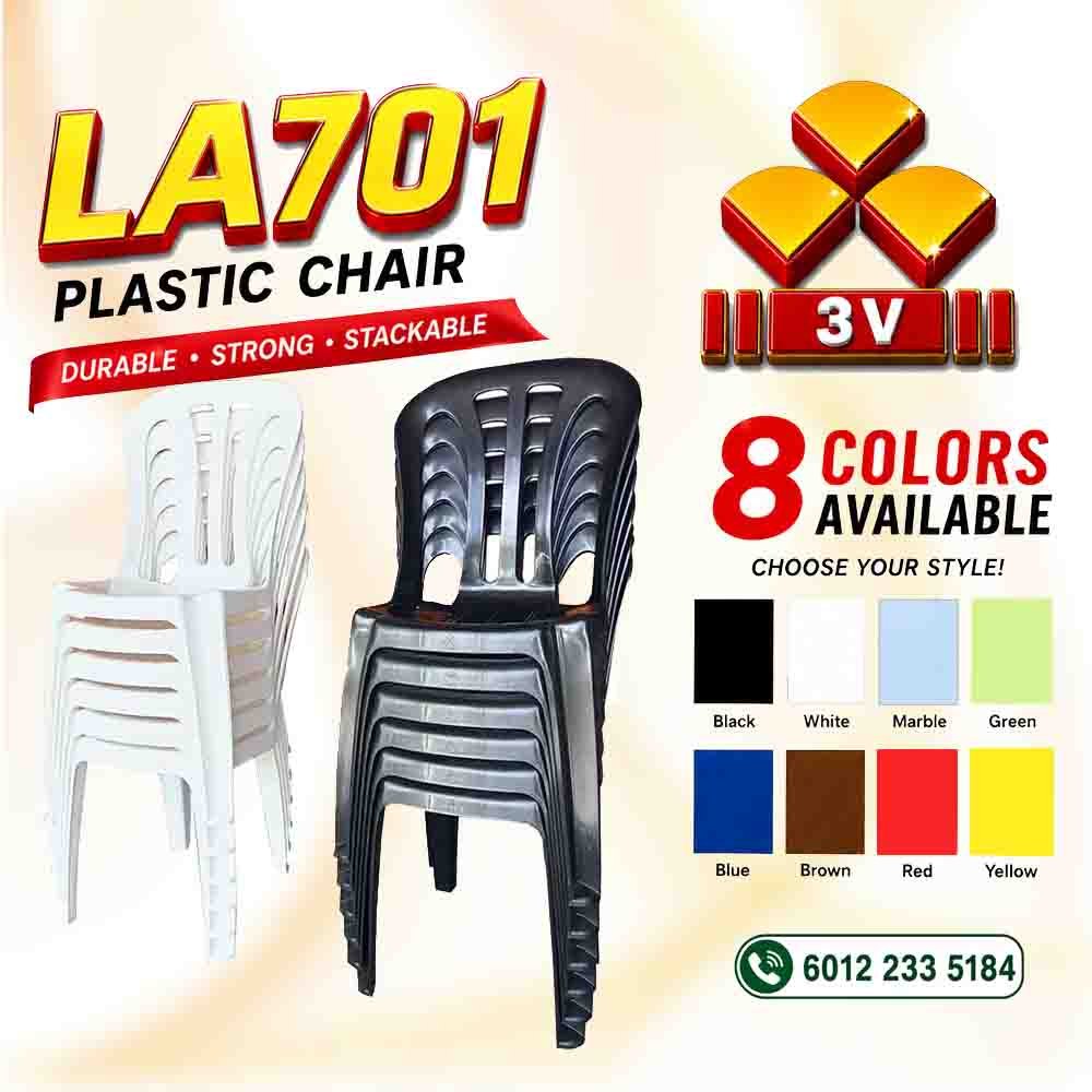 3V plastic chair ,cafe,restaurant,dining chair - LA 701 3 3V plastic chair ,cafe,restaurant,dining chair - LA 701 - Image 3