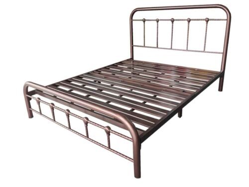 SG Queen bedframe heavy duty super base- White / Copper
