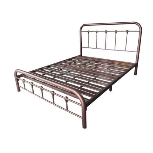 SG Queen bedframe heavy duty super base- White / Copper