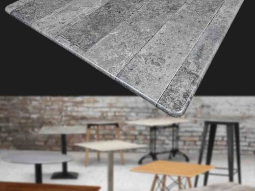 Square cafe table top for coffee shop