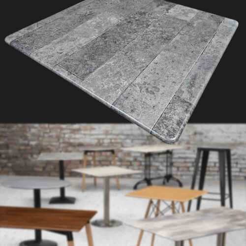 Square cafe table top for coffee shop