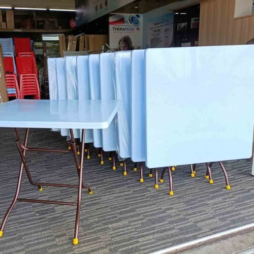 3V plastic table,metal foldable leg - grad A