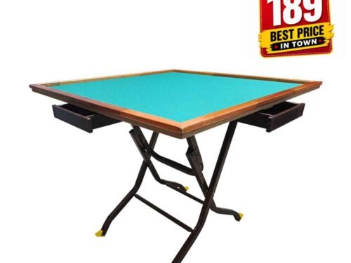 3v Square Mahjong Table with drawers.