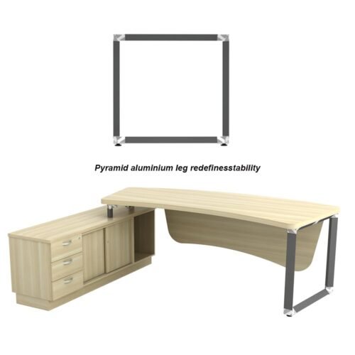 Osaka director table , L shape table ,office furniture - L2300mm 41mm Thiness