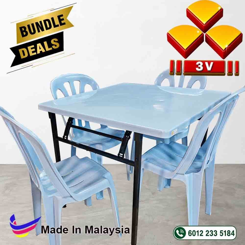 3V banquet table ,plastic table top, cafe,restaurant table - Square 3 3V banquet table ,plastic table top, cafe,restaurant table - Square - Image 3