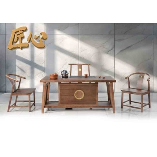 Chinese style solid wood tea table set