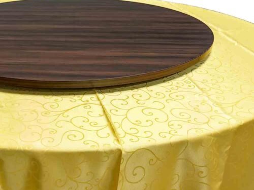 Lazy susan, round table top with aluminium turn - for large round table