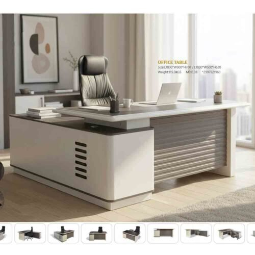 6ft L Shape Director Table KR128