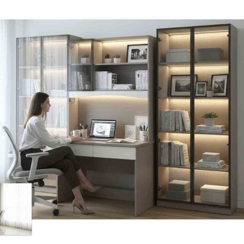 Writing table & cabinet,display cabinet, book rack