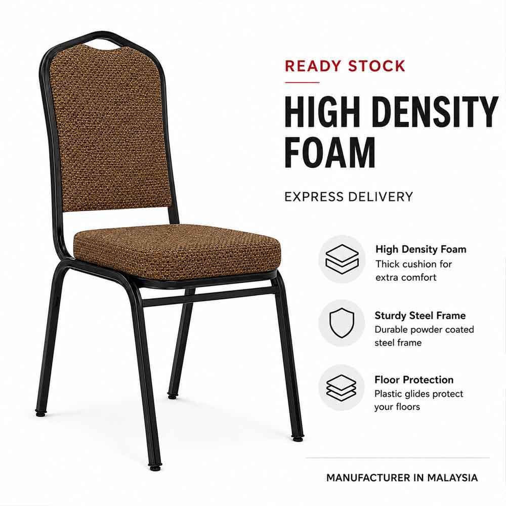 Banquet chair, restaurant, cafe furniture,black metal frame- MK 9 Banquet chair, restaurant, cafe furniture,black metal frame- MK - Image 9
