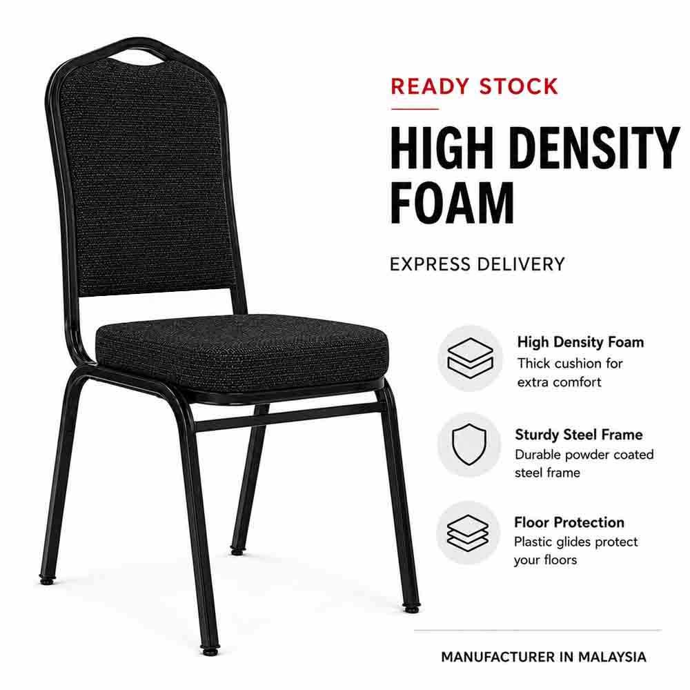 Banquet chair, restaurant, cafe furniture,black metal frame- MK 8 Banquet chair, restaurant, cafe furniture,black metal frame- MK - Image 8