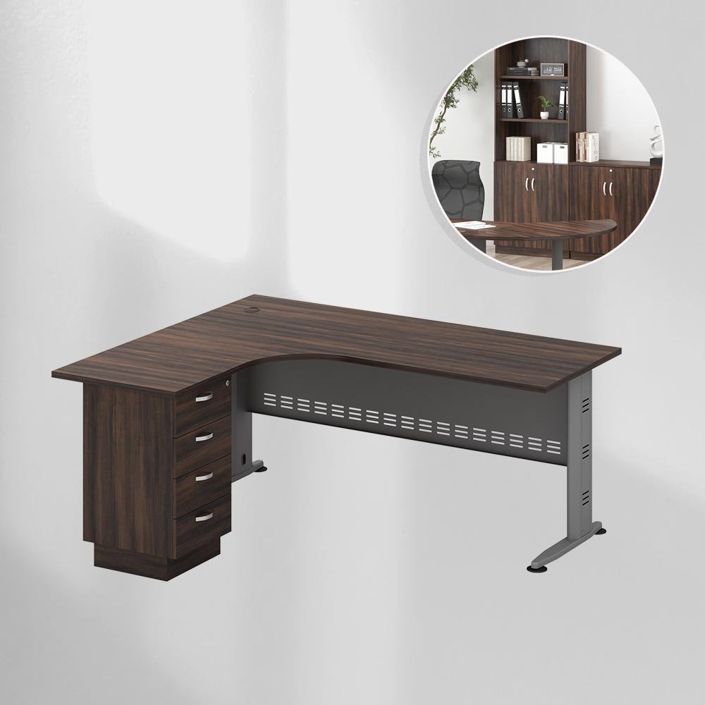Director table , L shape table - L1800xD1500/L1500xD1500-AC 4 Director table , L shape table - L1800xD1500/L1500xD1500-AC - Image 4