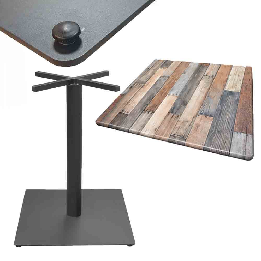 Milano cafe table,table top & solid metal base - 600/700mm Square 16 Milano cafe table,table top & solid metal base - 600/700mm Square - Image 16