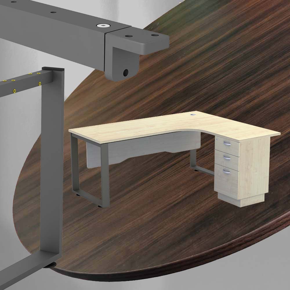 Director table ,L shape table,office table - L1500/1800,BA/AC/MP 2 Director table ,L shape table,office table - L1500/1800,BA/AC/MP - Image 2
