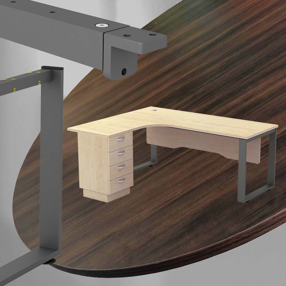 Director table ,L shape table,office table - L1500/1800,BA/AC/MP 3 Director table ,L shape table,office table - L1500/1800,BA/AC/MP - Image 3