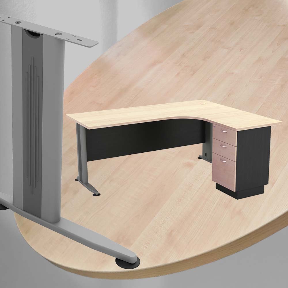 Director table ,L shape table,office table - L1200/1500/1800 MP 2 Director table ,L shape table,office table - L1200/1500/1800 MP - Image 2