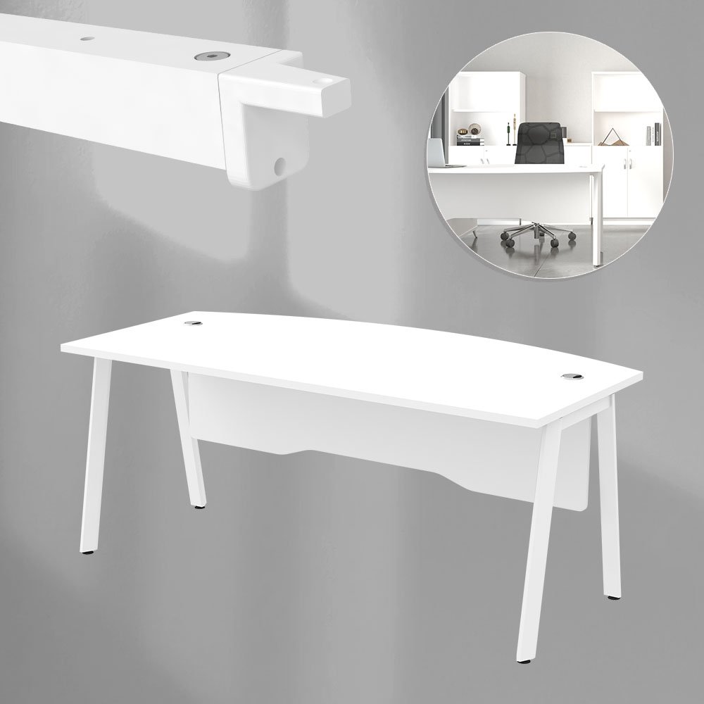 Director table ,standard table,office table - L1200/1500/1800 White 25A 1 director table