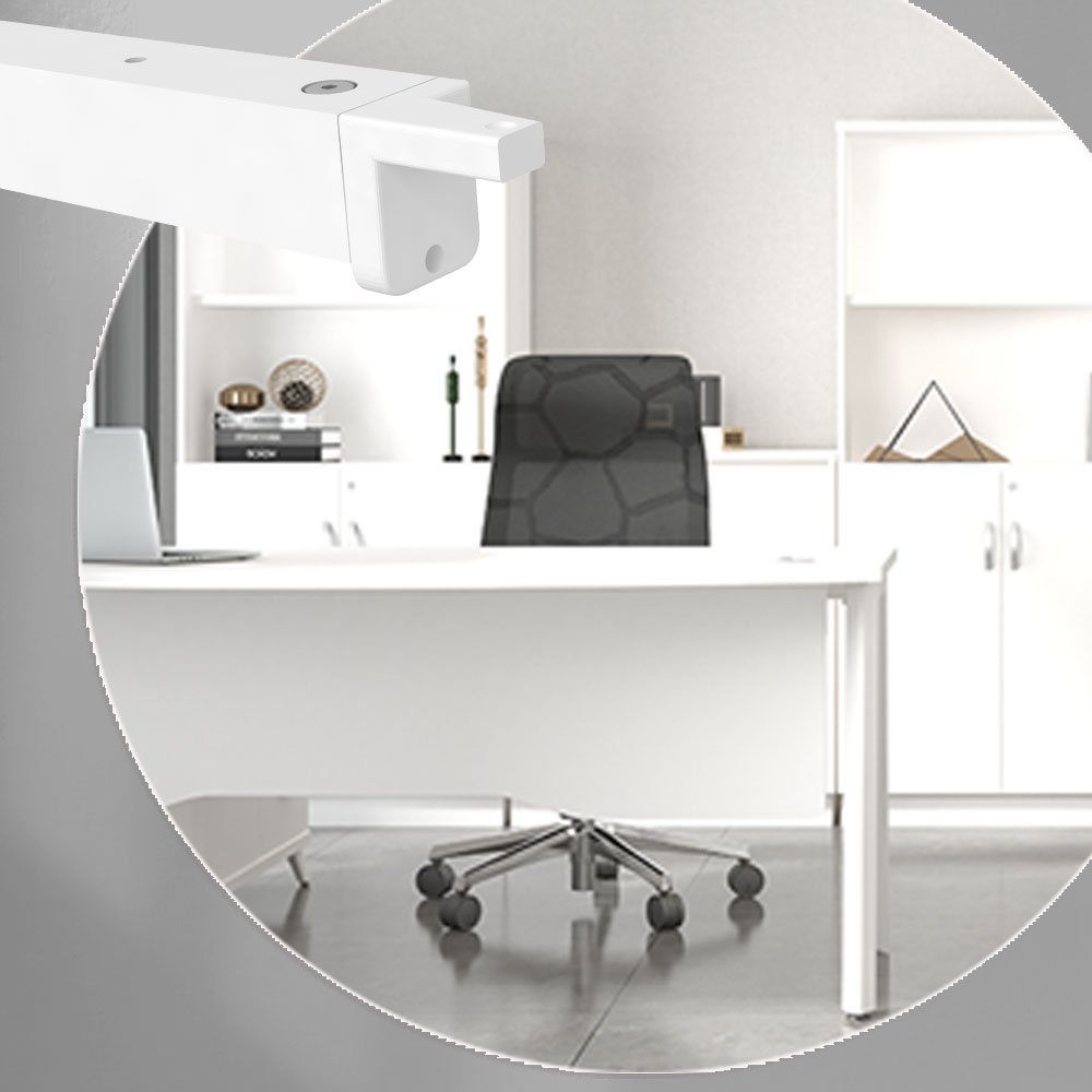Director table ,standard table,office table - L1200/1500/1800 White 25A 5 Director table ,standard table,office table - L1200/1500/1800 White 25A - Image 5