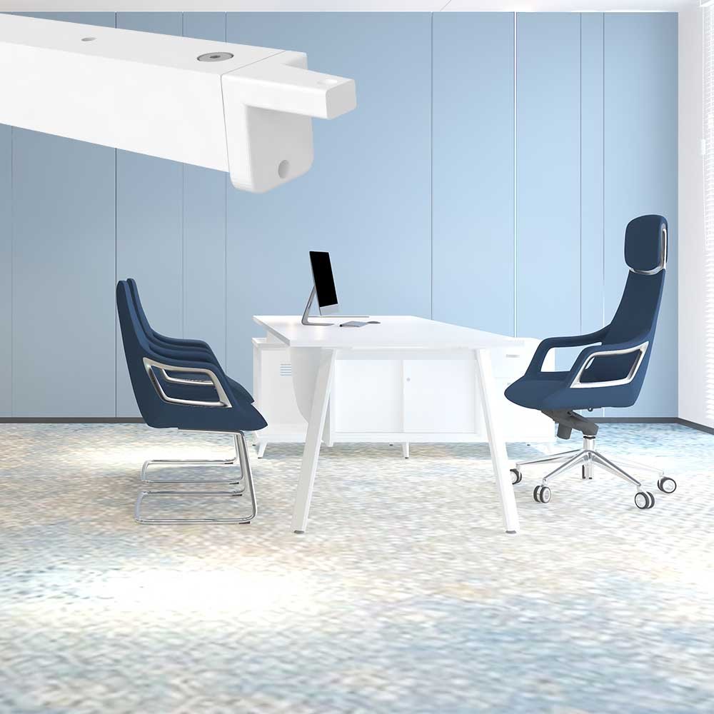 Director table ,standard table,office table - L1200/1500/1800 White 25A 7 Director table ,standard table,office table - L1200/1500/1800 White 25A - Image 7