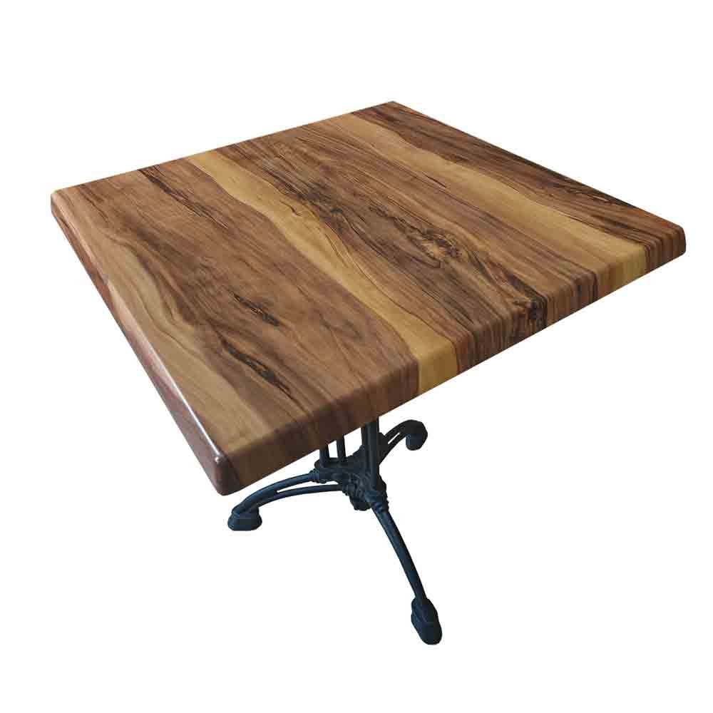Cafe table,table top & cast iron stand - 600mm Square 1 cafe furniture