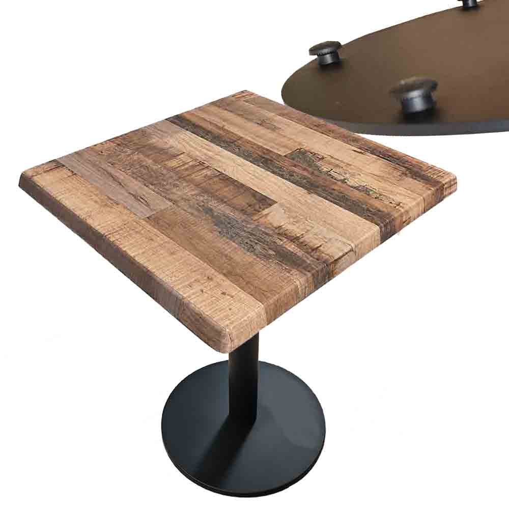 Milano cafe table,table top & solid metal stand - 600/800 square 3 Milano cafe table,table top & solid metal stand - 600/800 square - Image 3