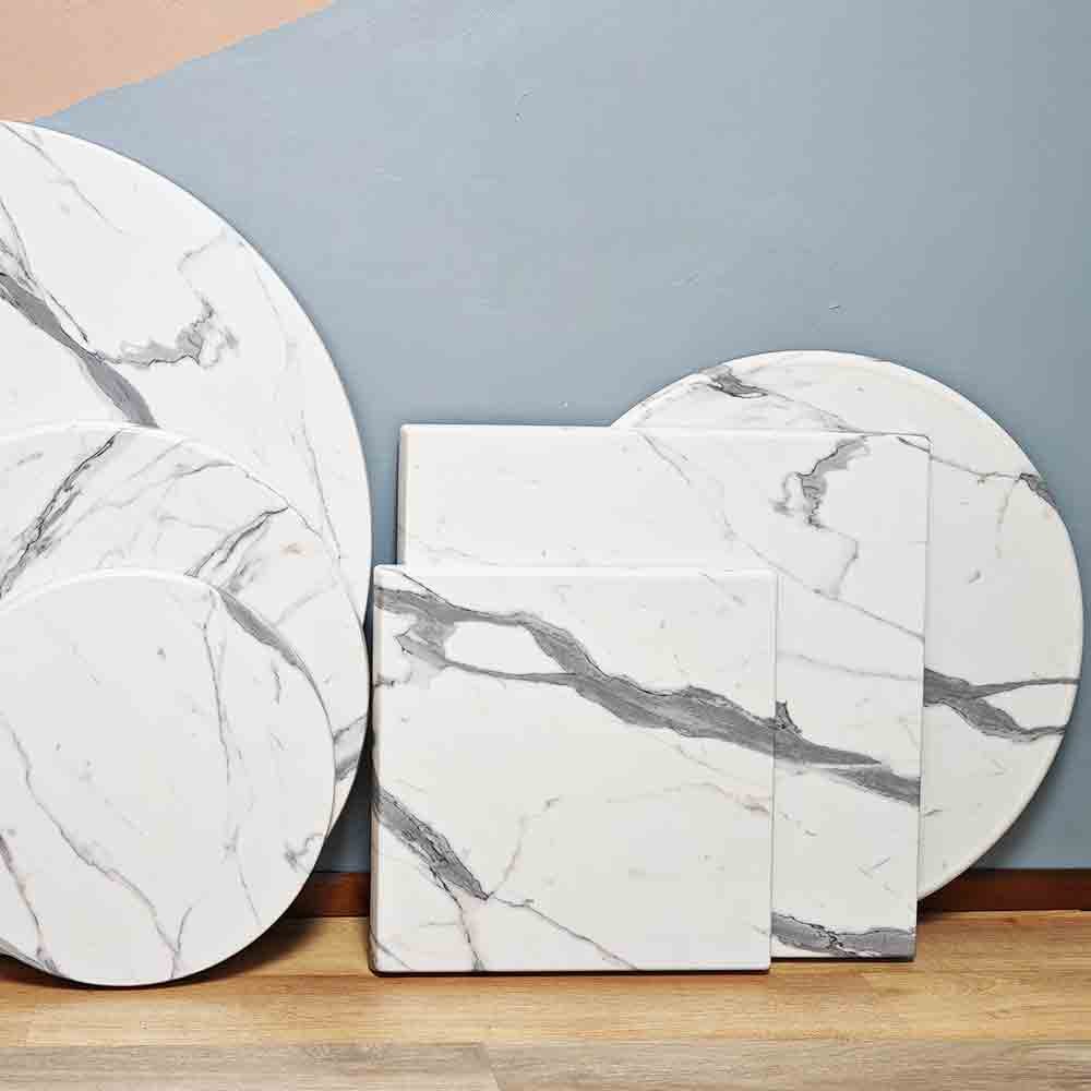 Restaurant Dining Table Top & Solid Metal Stand - Rectangle 9 Restaurant Dining Table Top & Solid Metal Stand - Rectangle - Image 9
