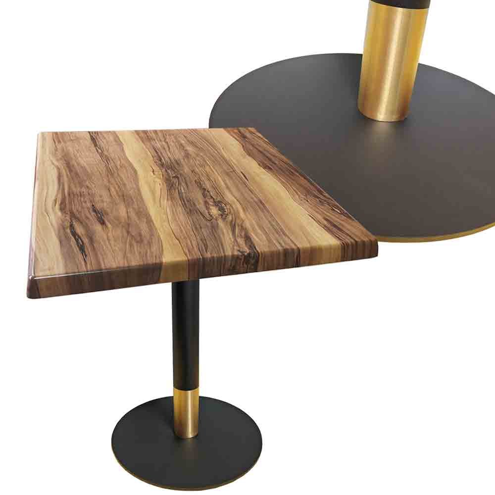 Milano cafe table,table top & metal & SS304 - 600mm Square 1 cafe table