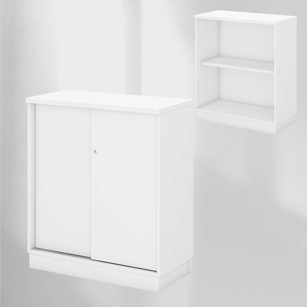 Office cabinet, Low file storage cabinet,white -L800xD400xH910 7 Office cabinet, Low file storage cabinet,white -L800xD400xH910 - Image 7