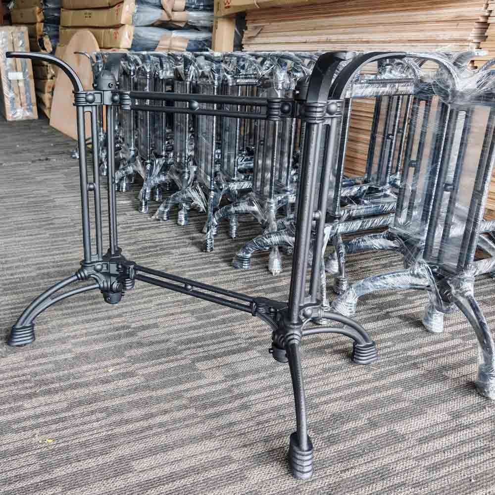 Milano cafe table,table top & cast iron stand - rectangle 11 cafe