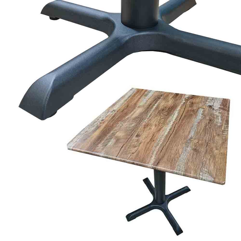 Milano cafe table,table top & durable stand - 700mm Square 1 cafe table