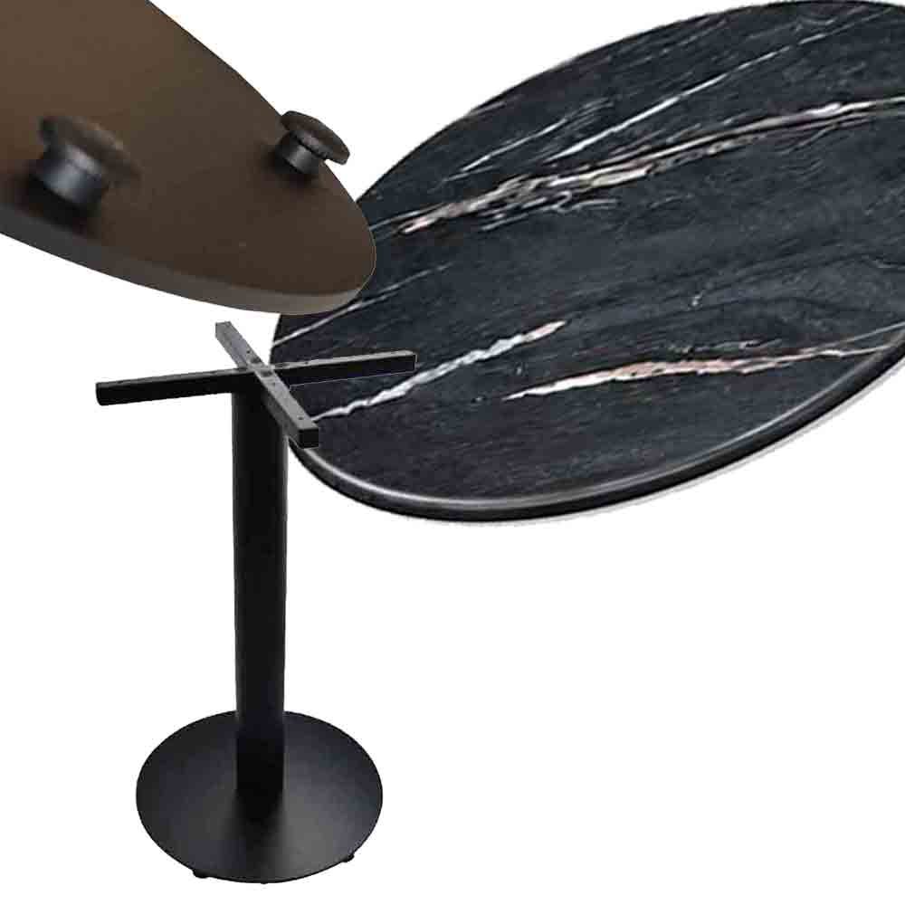 Milano cafe table,table top & solid metal base - 600/700/915mm Round 5 Milano cafe table,table top & solid metal base - 600/700/915mm Round - Image 5