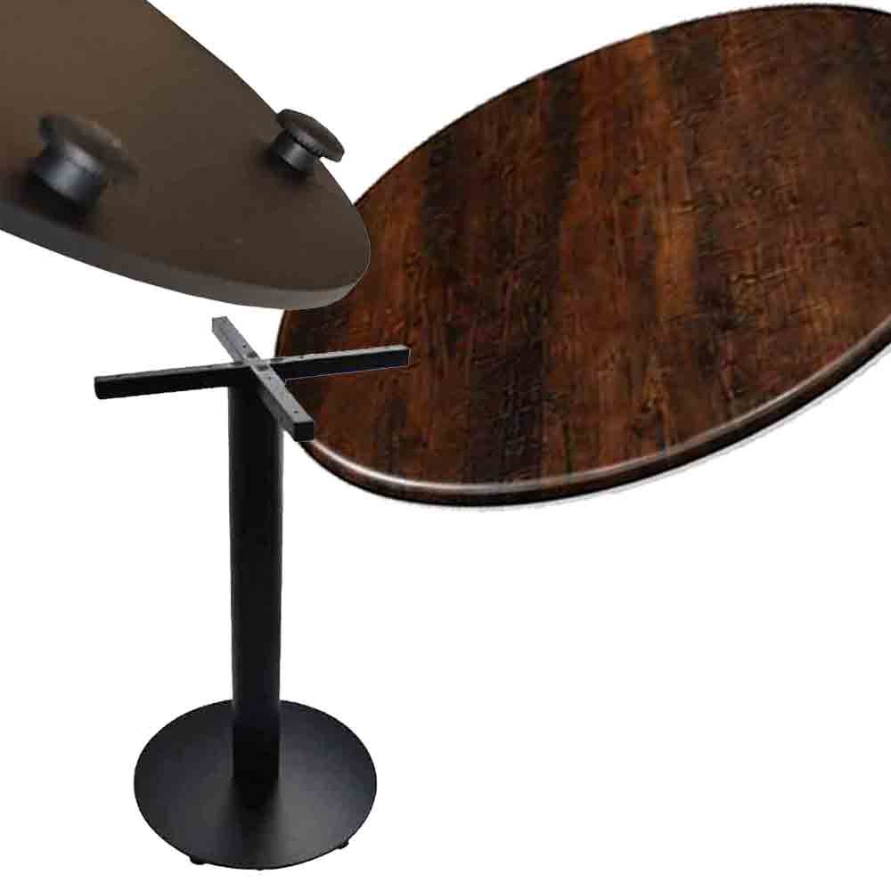 Milano cafe table,table top & solid metal base - 600/700/915mm Round 6 Milano cafe table,table top & solid metal base - 600/700/915mm Round - Image 6