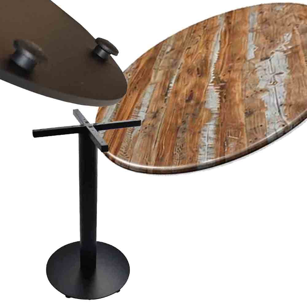 Milano cafe table,table top & solid metal base - 600/700/915mm Round 7 Milano cafe table,table top & solid metal base - 600/700/915mm Round - Image 7