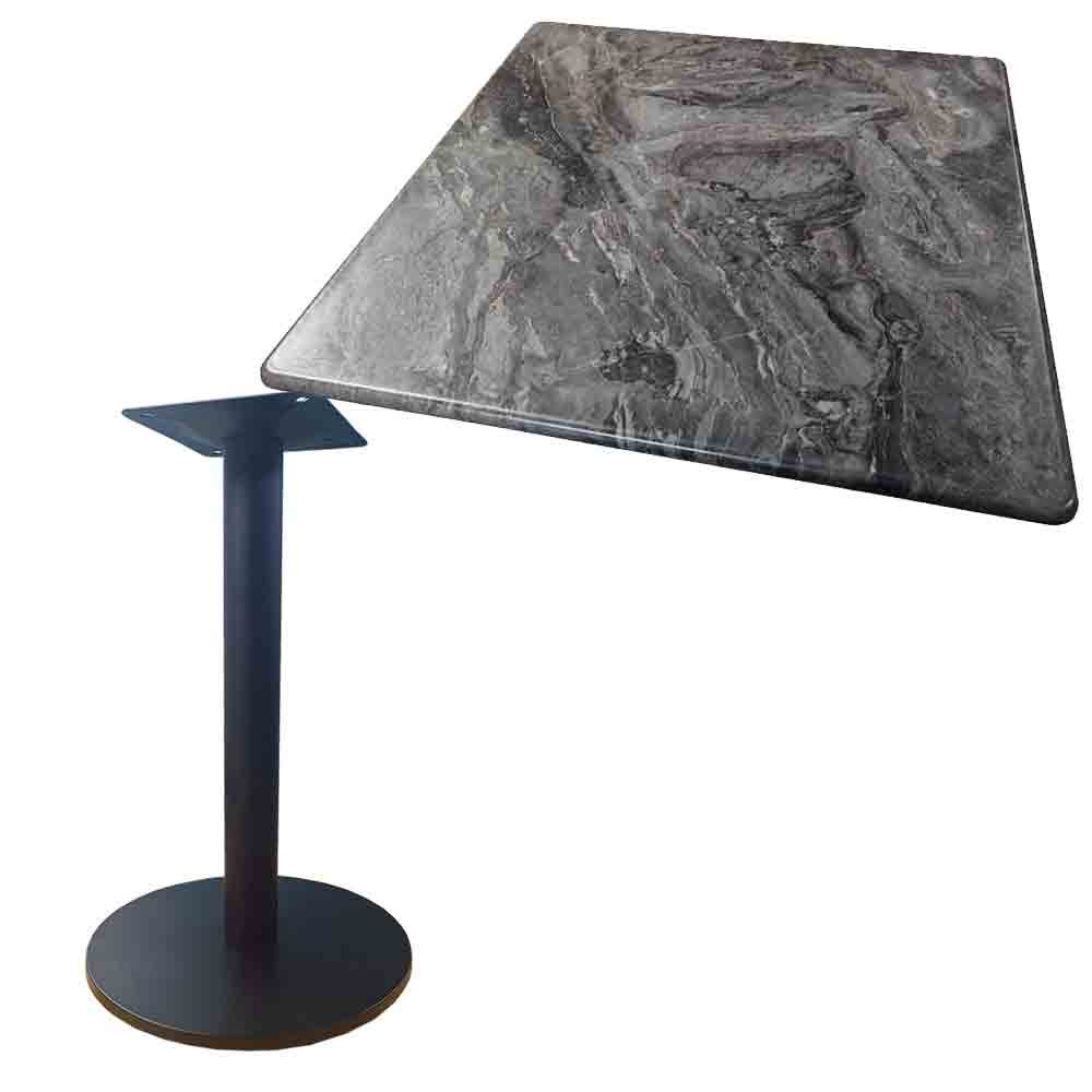 Milano cafe table,table top & solid 33 stand - 600mm SQUARE 5 Milano cafe table,table top & solid 33 stand - 600mm SQUARE - Image 5