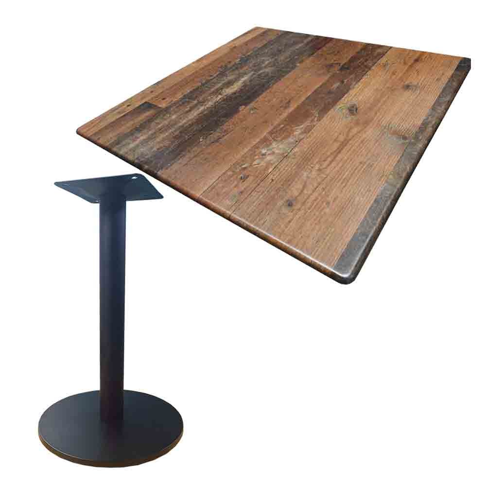 Milano cafe table,table top & solid 33 stand - 600mm SQUARE 6 Milano cafe table,table top & solid 33 stand - 600mm SQUARE - Image 6