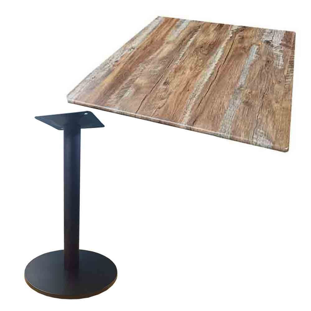 Milano cafe table,table top & solid 33 stand - 600mm SQUARE 7 Milano cafe table,table top & solid 33 stand - 600mm SQUARE - Image 7