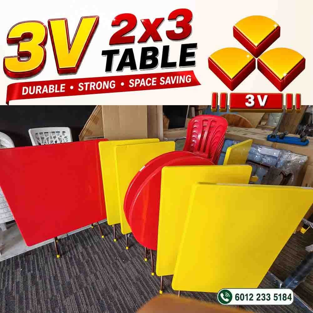 3v plastic table,cafe ,restaurant table,f & b furniture,2ft x 3ft rectangle - Original with logo 8 3v plastic table,cafe ,restaurant table,f & b furniture,2ft x 3ft rectangle - Original with logo - Image 8